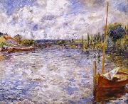 Pierre-Auguste Renoir The Seine at Chatou oil painting artist